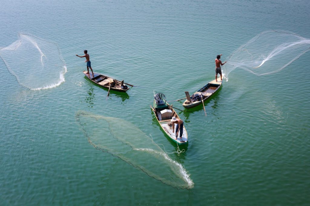 Pêcher en bateau